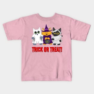 Trick or treat kittens! Kids T-Shirt